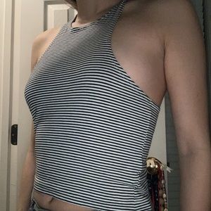 striped crop top